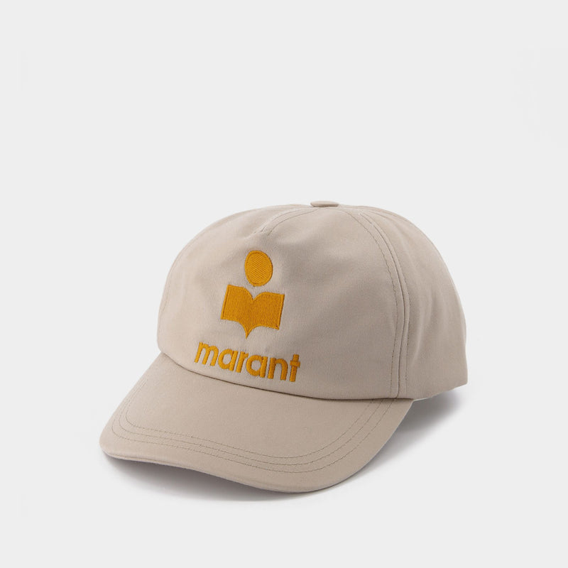 Tyon hat in Beige Cotton and Canvas