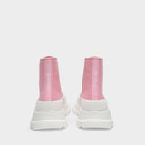 Tread Slick Sneakers in Pink Canvas