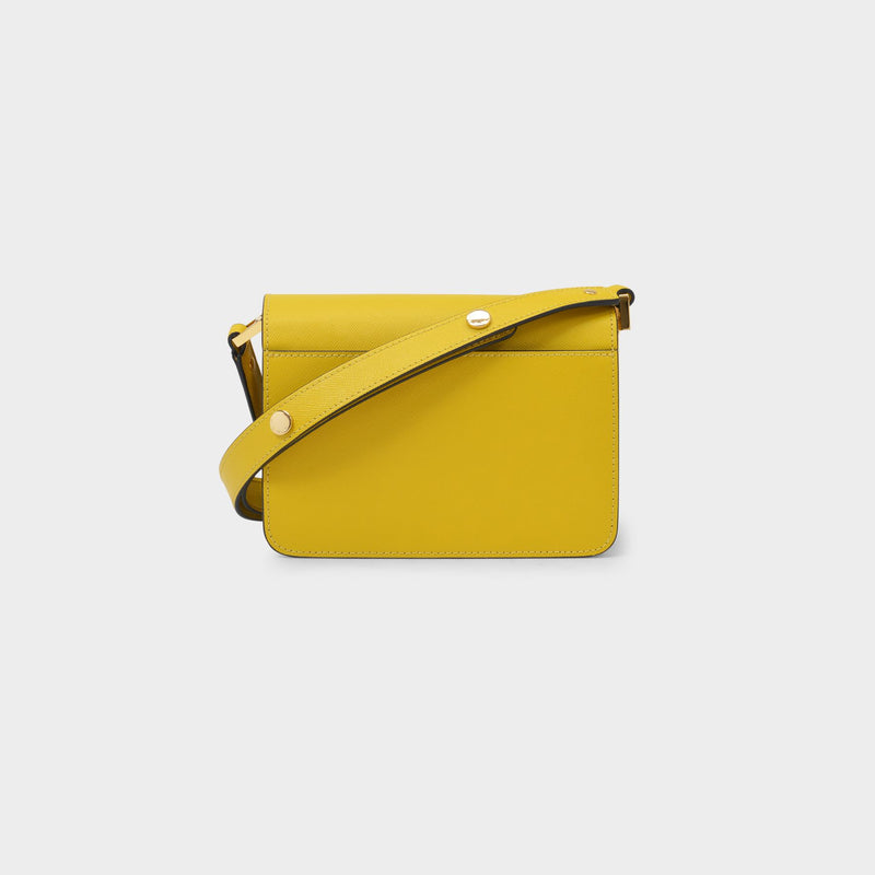 Trunk Mini Bag in Yellow Leather