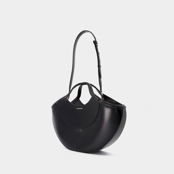 Cove Bag - Alexander McQueen - Leather - Black