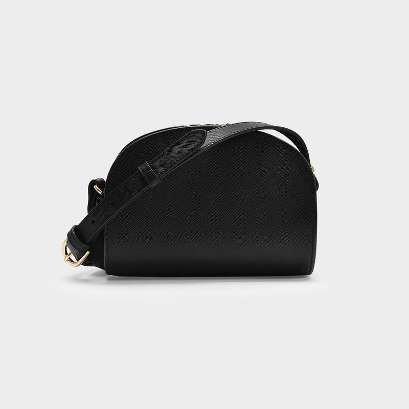 Demi Lune Mini Bag in Black Leather