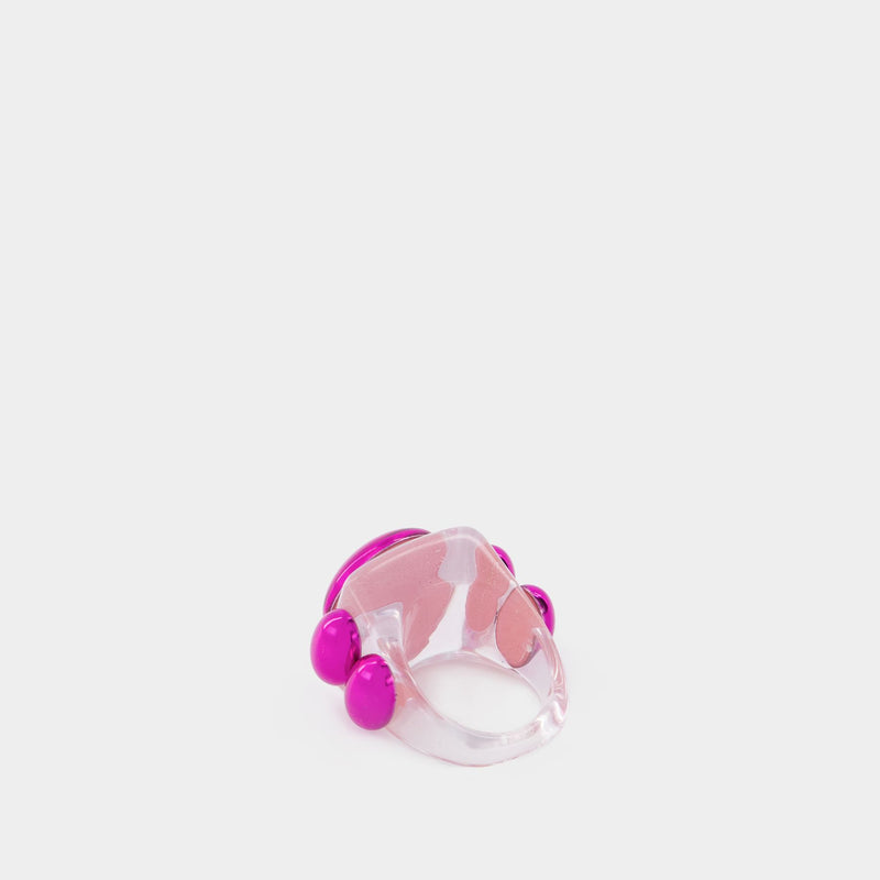 Barbarella Ring in Pink PVC