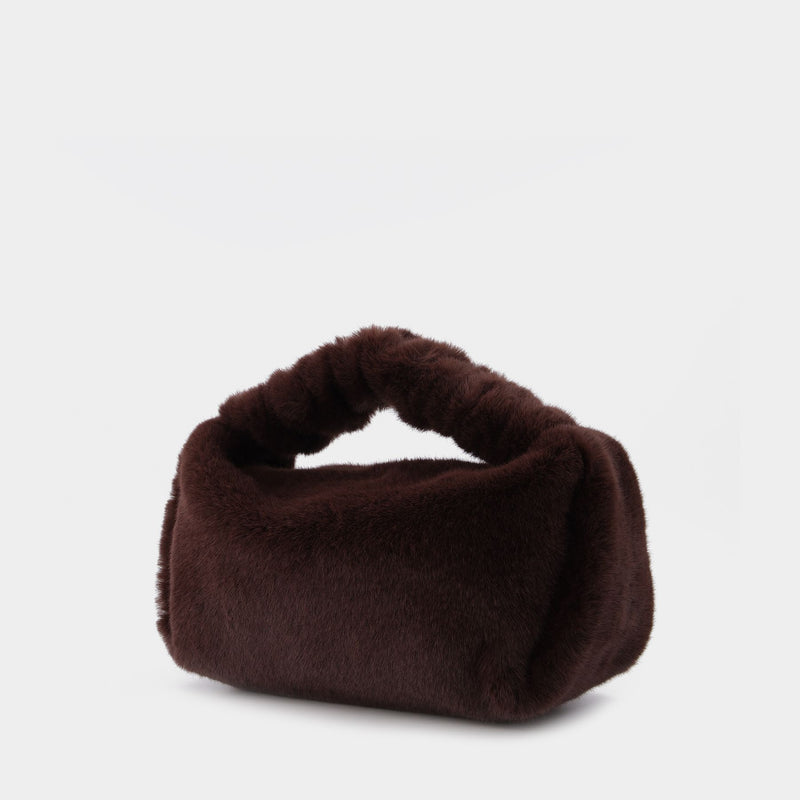 Scrunchie Small Bag in Brown
