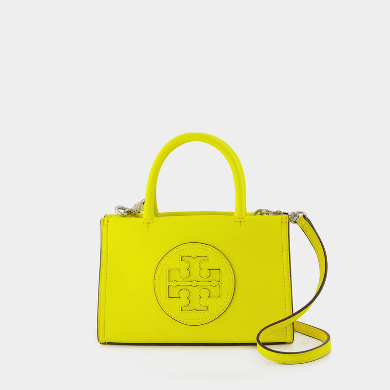 Mini Ella Bio Shopper Bag - Tory Burch - Vegan Leather - Yellow