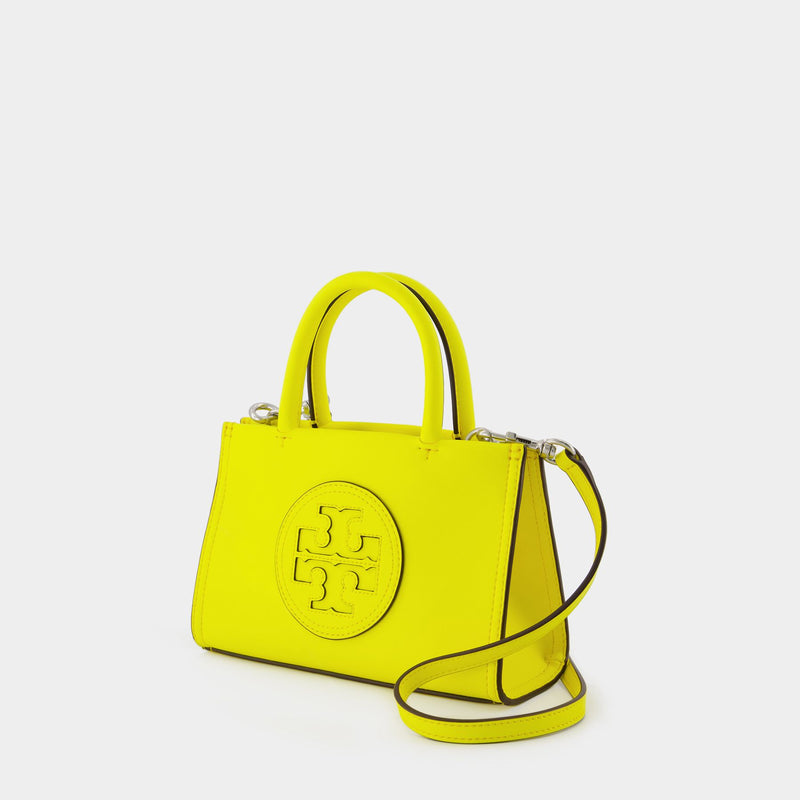 Mini Ella Bio Shopper Bag - Tory Burch - Vegan Leather - Yellow