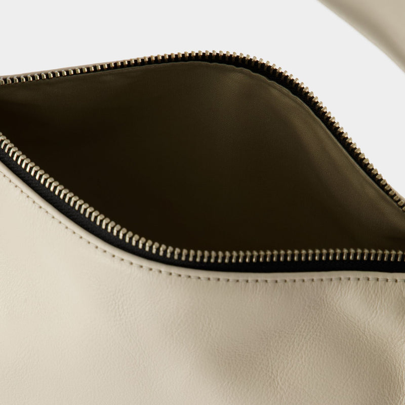 Pushlock Mini Hobo Bag - Marc Jacobs -  Cloud White - Leather