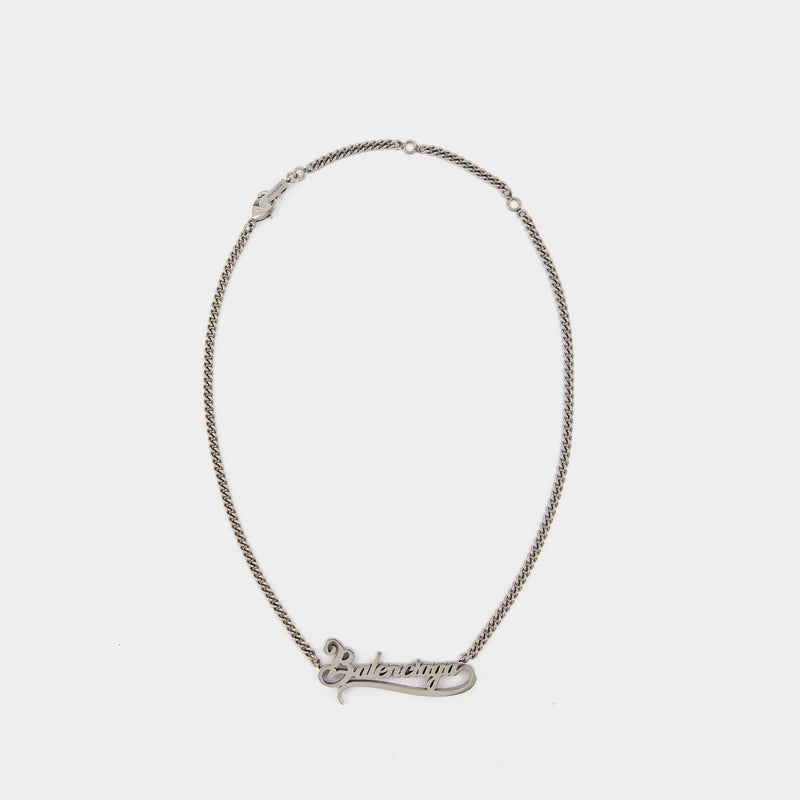 Necklace in Silver-tone brass