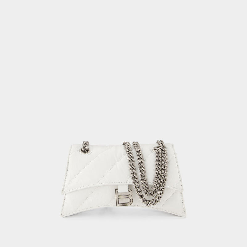 Crush Chain S Bag - Balenciaga - Optic White - Canva