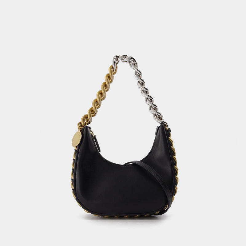 Frame Mini Hobo Bag - Stella Mccartney -  Black - Leather Vegan