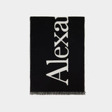 Classic Scarf - Alexander McQueen - Black - Wool