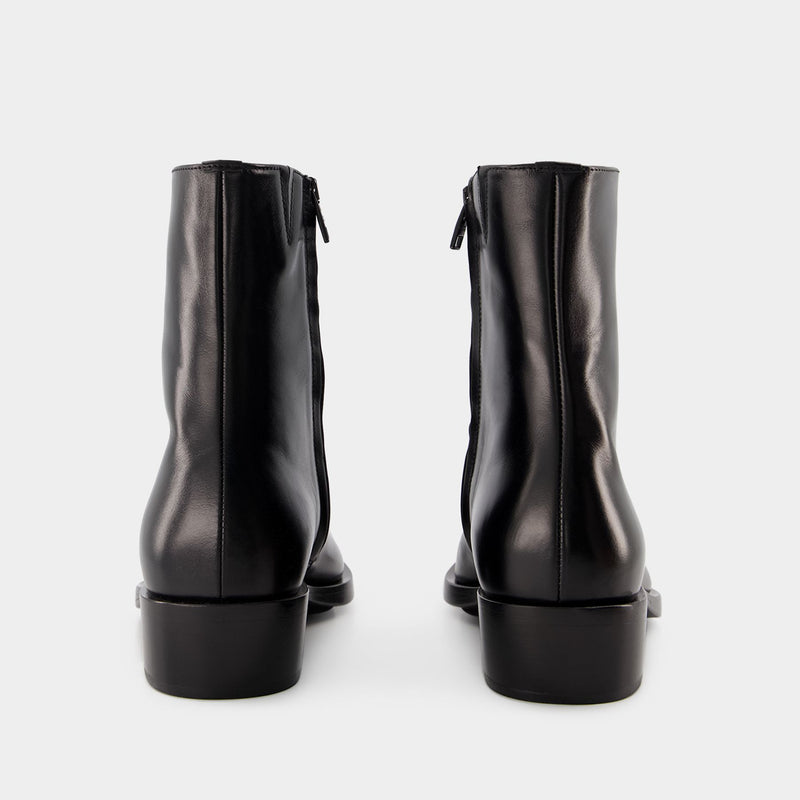 Punk Boots - Alexander McQueen - Leather - Black