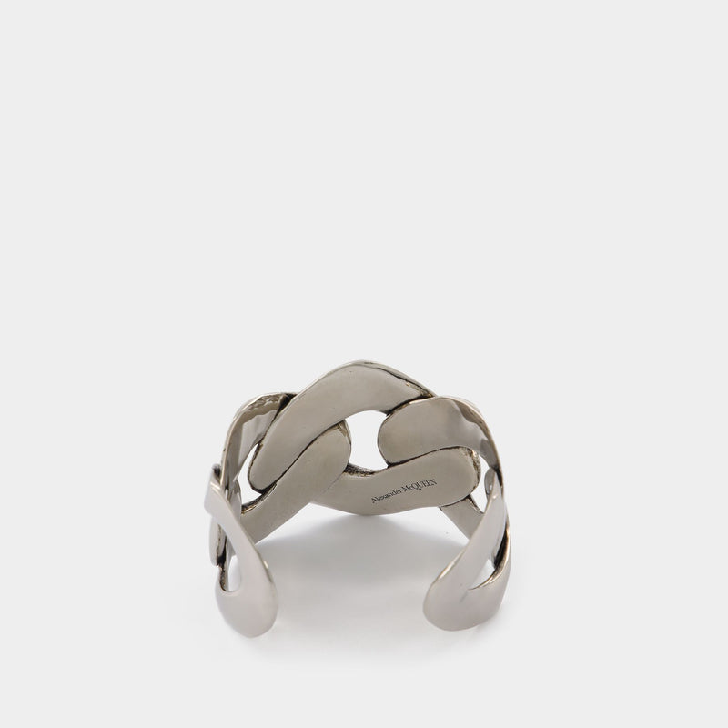 Chain Cuff Earring in Silver Coated Brass