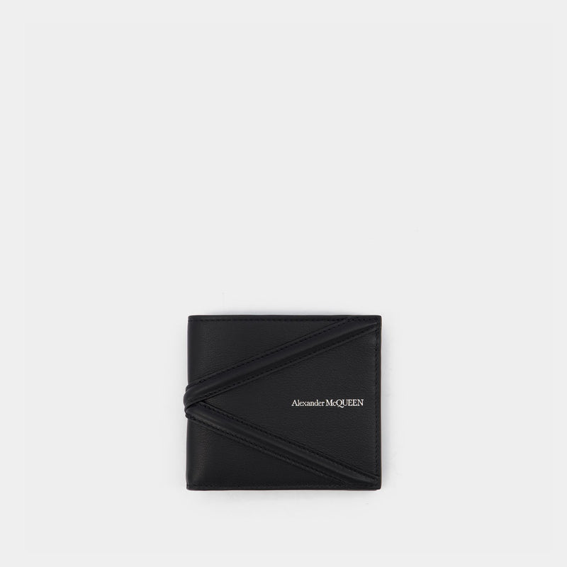 Billfold Wallet - Alexander Mcqueen - Black - Leather