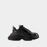 Triple S Rubber Sneakers - Balenciaga -  Black - Vegan Leather