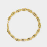 Selma Trefoil Necklace in Gold