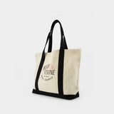 Oly Palais Royal ClassicTote in White Cotton