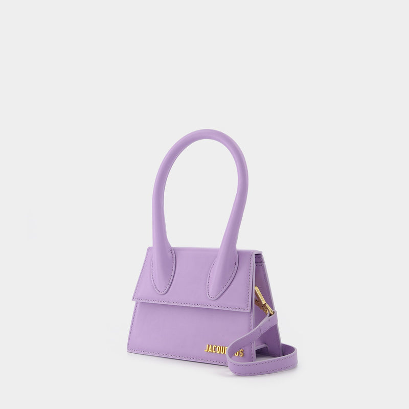 Le Chiquito bag Medium in Purple Leather