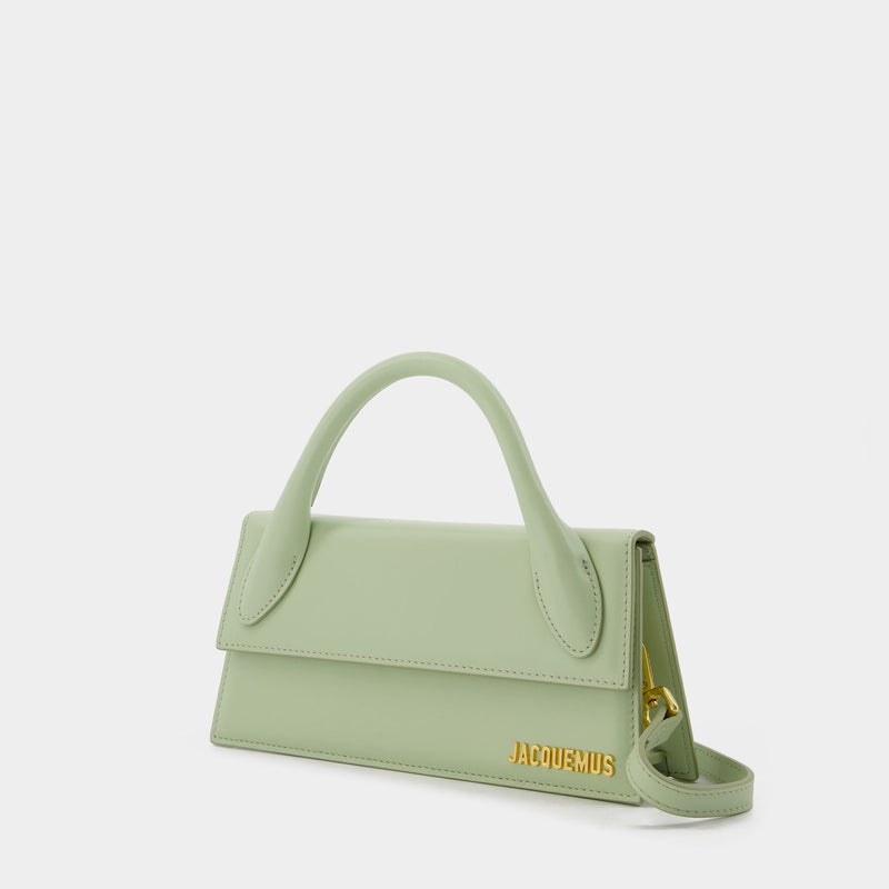 Le Chiquito Long bag in Green Leather