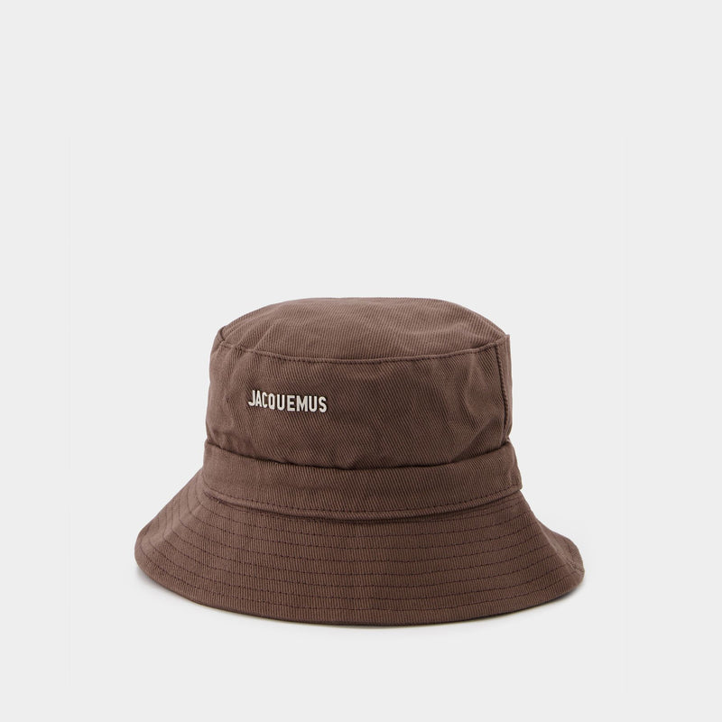 Le Bob Gadjo  Bucket Hat in Brown Canvas