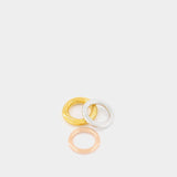 Brahma 3 Rings Set Ring - Charlotte Chesnais - Silver/18K Gold Plated