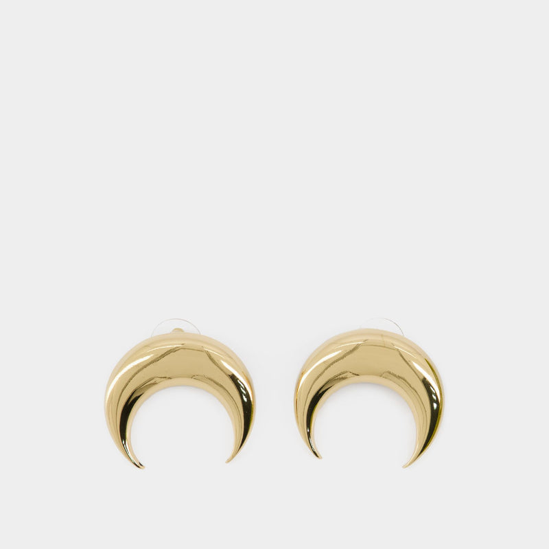 Moon Gold 35 Mm Earring - Marine Serre - Gold - Metal