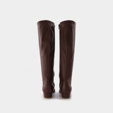 Edie Brown Leather Boots