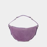 Gib Hobo Bag - By Far - Purple - Leather