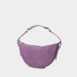 Gib Hobo Bag - By Far - Purple - Leather