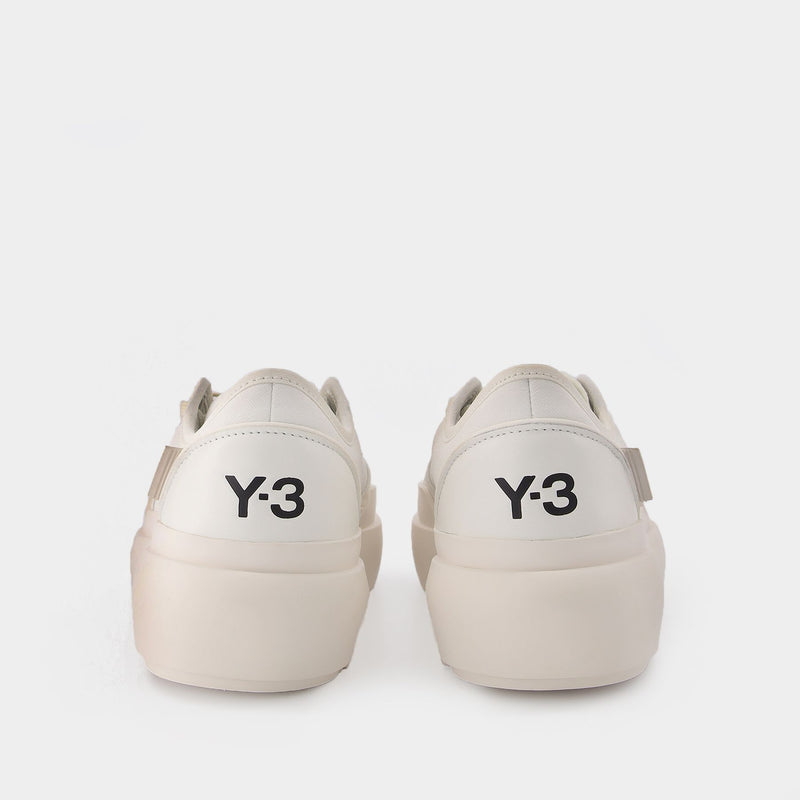 Y-3 Ajatu Court Low Sneakers in White