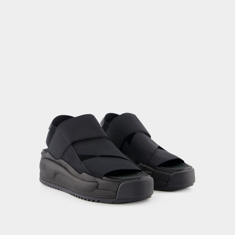 Rivalry Sandals - Y-3 - Black - Leather
