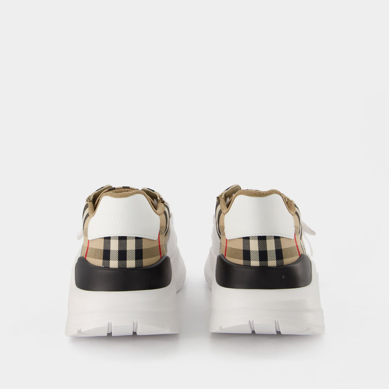 Lf Tnr New Regis L Chk Sneakers - Burberry - Multi - Cotton