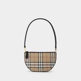 Ls New Olympia Clf Pouch - Burberry - Beige/Black - Cotton