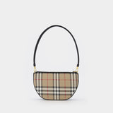 Ls New Olympia Clf Pouch - Burberry - Beige/Black - Cotton
