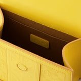 Embossé Mini Jeanne Handbag - Casablanca - Yellow - Leather