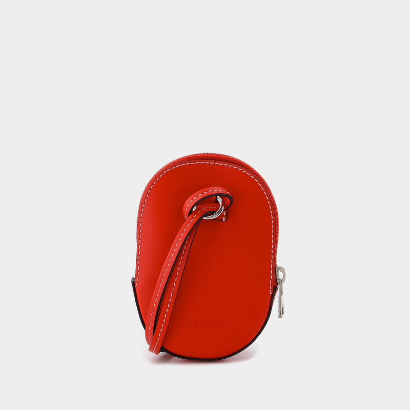 Nano Cap Bag in Red Leather