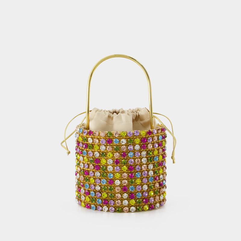 Les Nuances Bucket Bag in Multicolor Crystal