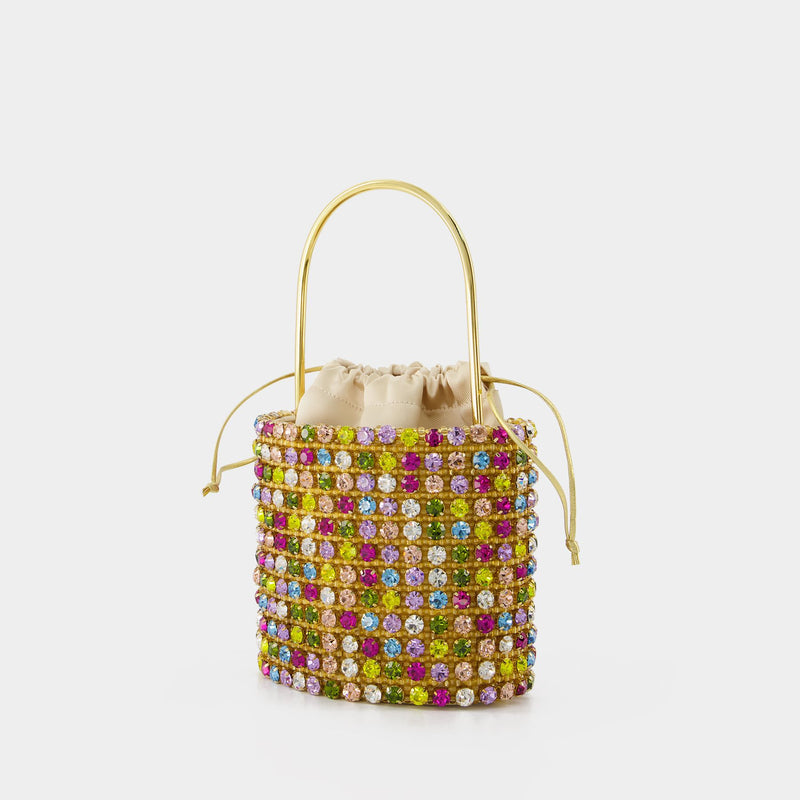Les Nuances Bucket Bag in Multicolor Crystal