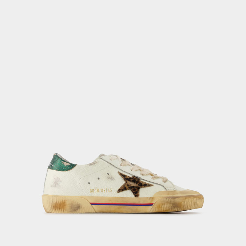 Super Star Sneakers in Cream Leather