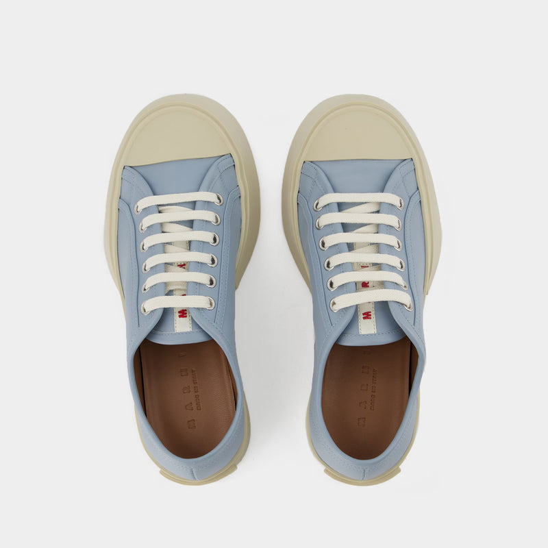 Laced Up Pablo Sneakers - Marni - Aquanavy - Leather