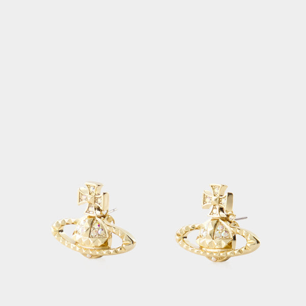 Mayfair Bas Relief Earrings - Vivienne Westwood - Brass - Gold