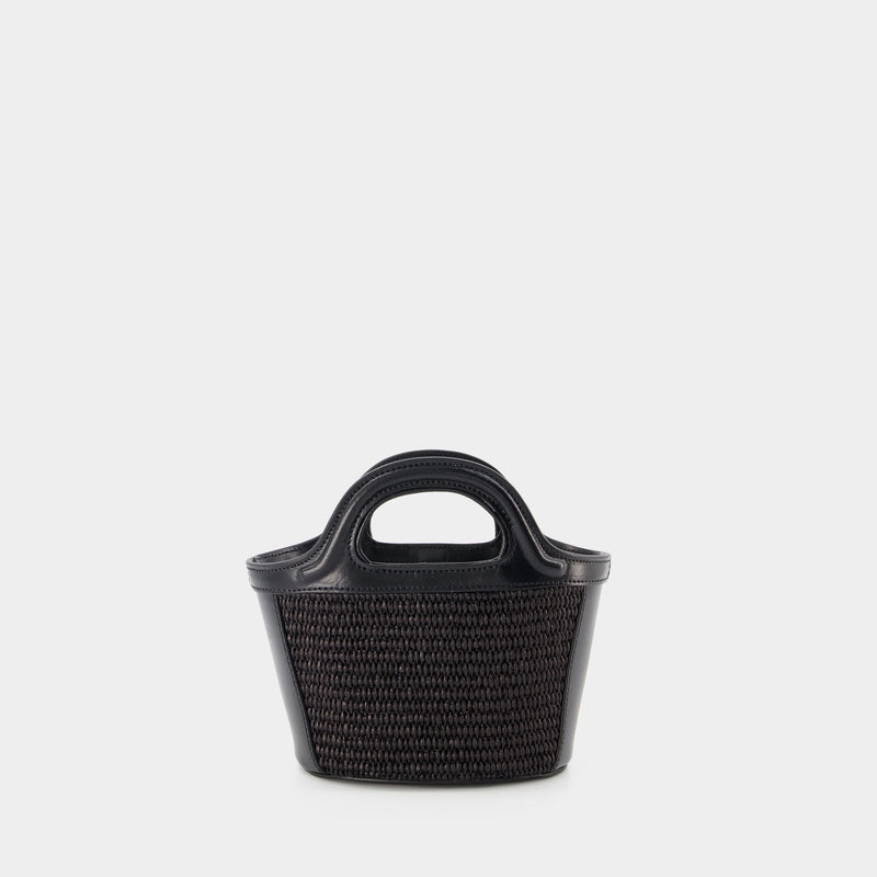 Tropicalia Micro Shopper Bag - Marni - Black - Leather
