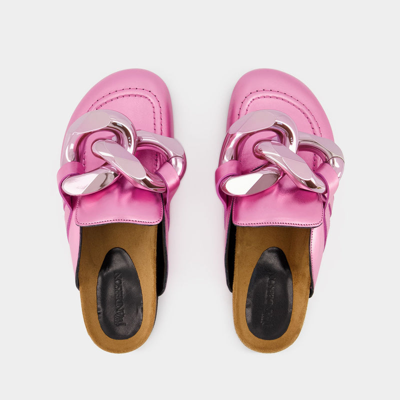 Chain Loafers - J.W. Anderson - Leather - Pink