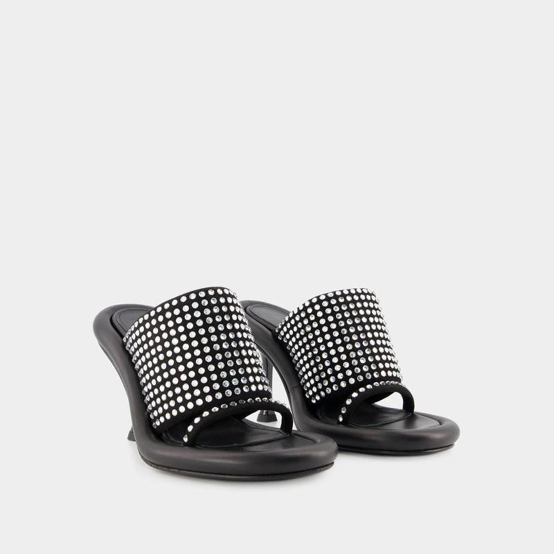Bumper Crystal Mules - J.W. Anderson - Black - Leather