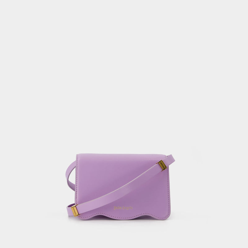 Palm Beach Bag Pm in Lilac and Gold Leather