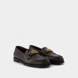 Vlogo Chain Loafer  in Brown Leather