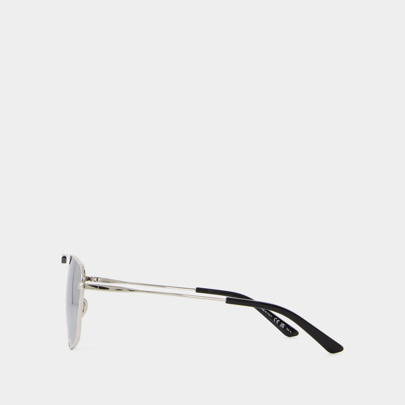 Bb0246Sa Sunglasses - Balenciaga  - Silver - Metal