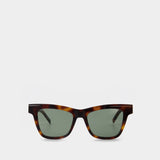 Sl M106 Sunglasses - Saint Laurent  - Havana/Green - Acetate