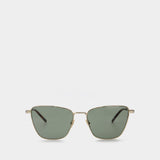 Sl 551 Sunglasses - Saint Laurent  - Gold/Green - Metal