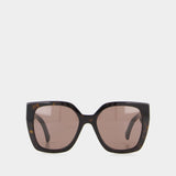 Sunglasses - Gucci  - Acetate - Brown