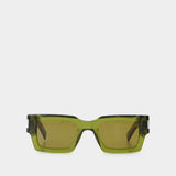Sunglasses- Saint Laurent  - Acetate - Green